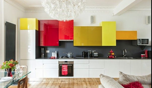 Bold and Colorful kitchen design