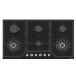 Mika Built-In Gas Hob 90cm 6 Gas with WOK Glass
