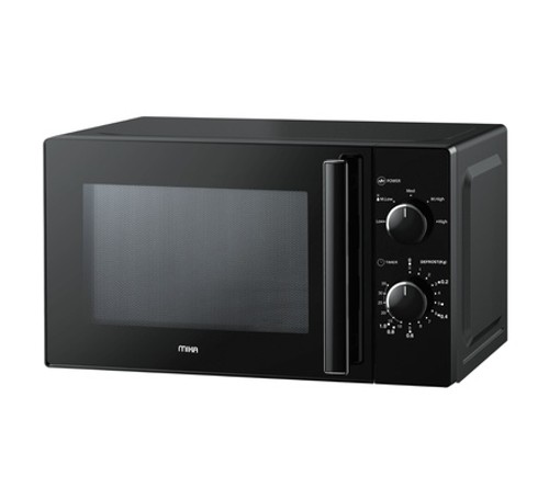 Mika Microwave Oven 20L Manual Solo Black