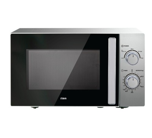 Mika Microwave Oven 20L Manual Solo Silver