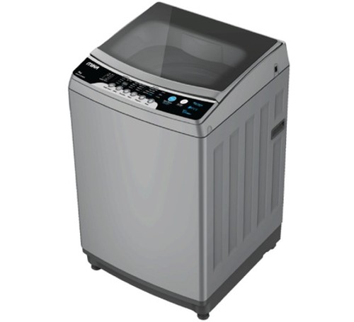 Mika Washing Machine 10Kg Fully Automatic Top Load, Dark Silver