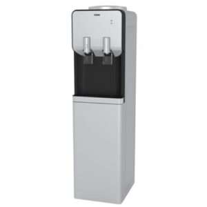 Mika Water Dispenser Standing Hot & Electric Cooling with Cabinet Silver & Black