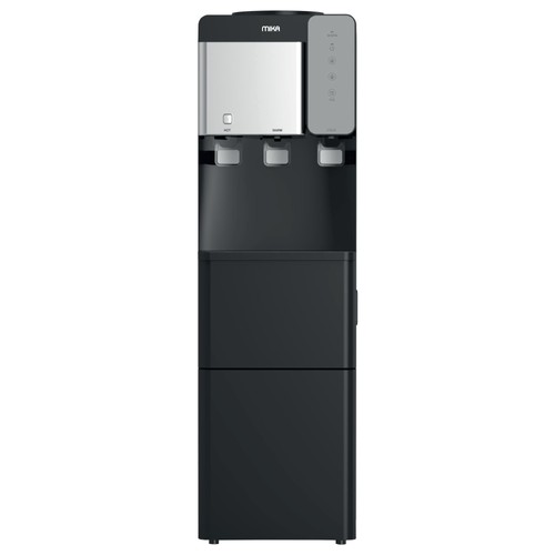Mika Water Dispenser with Ice Maker Floor Standing Black & Silver