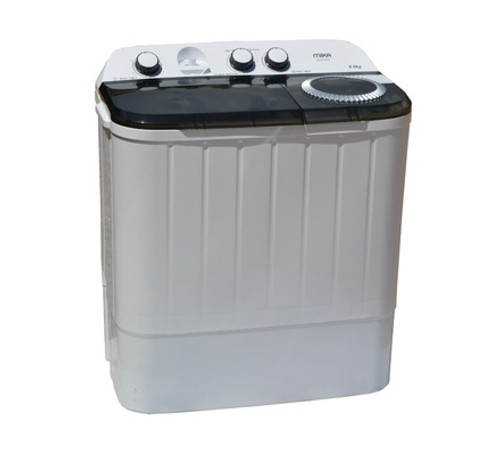 Mika Washing Machine 6kg Semi Automatic Twin Tub White & Grey